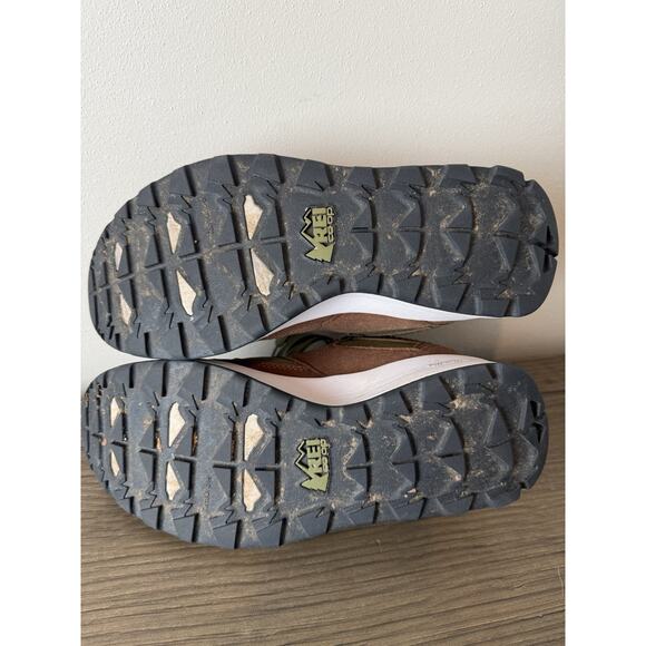 REI Co-op Trailmade Waterproof Hiking Boots Women's 9 Green Brown - Picture 7 of 8